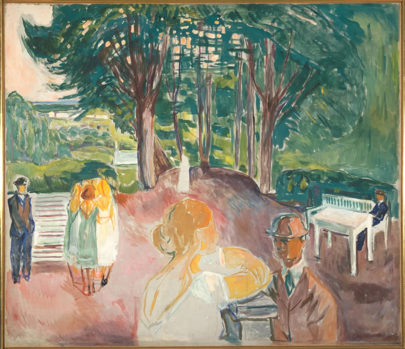 Parkta Flört - Edvard Munch