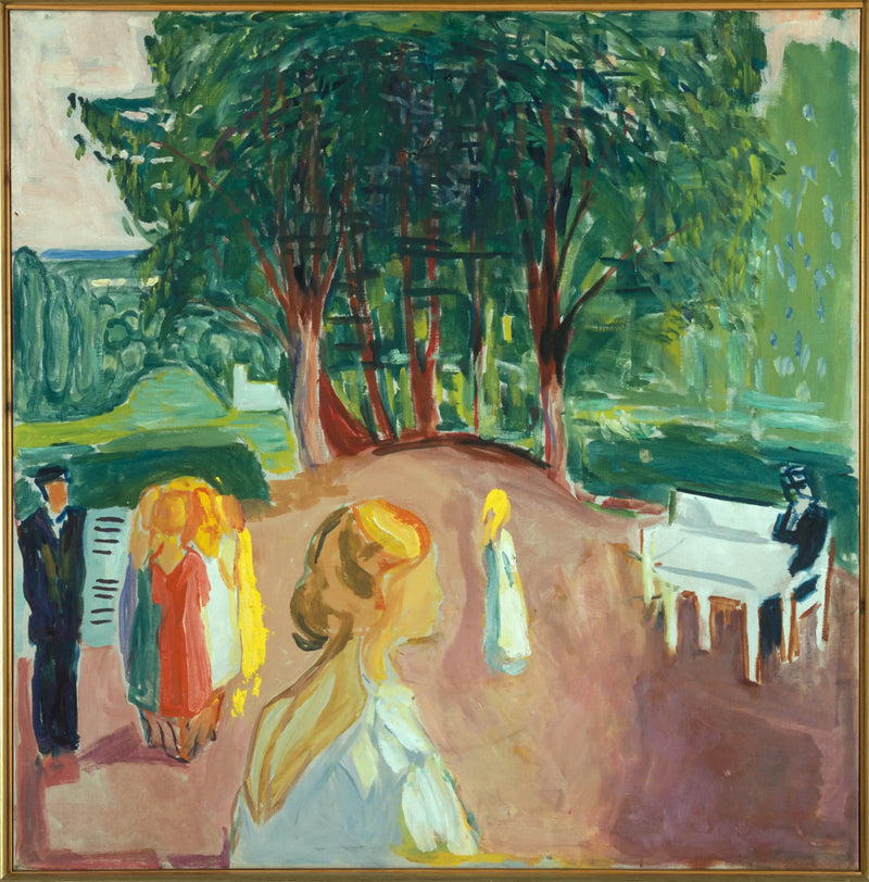 Parkta Flört - Edvard Munch