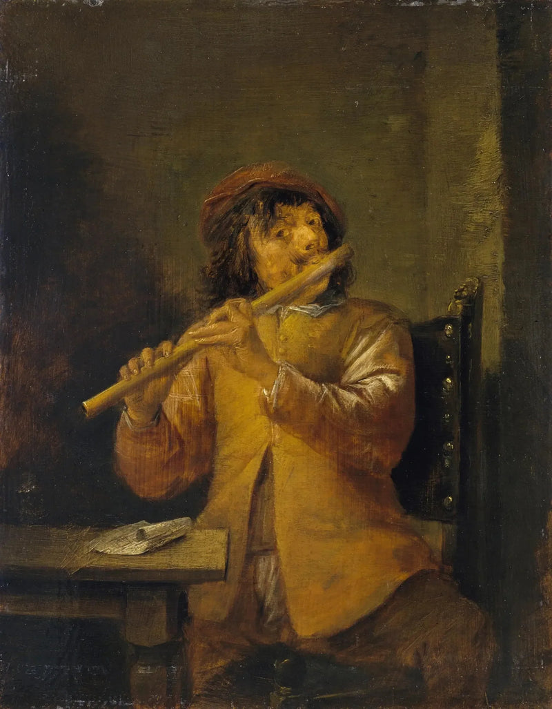 Flütçü - David Teniers le Jeune
