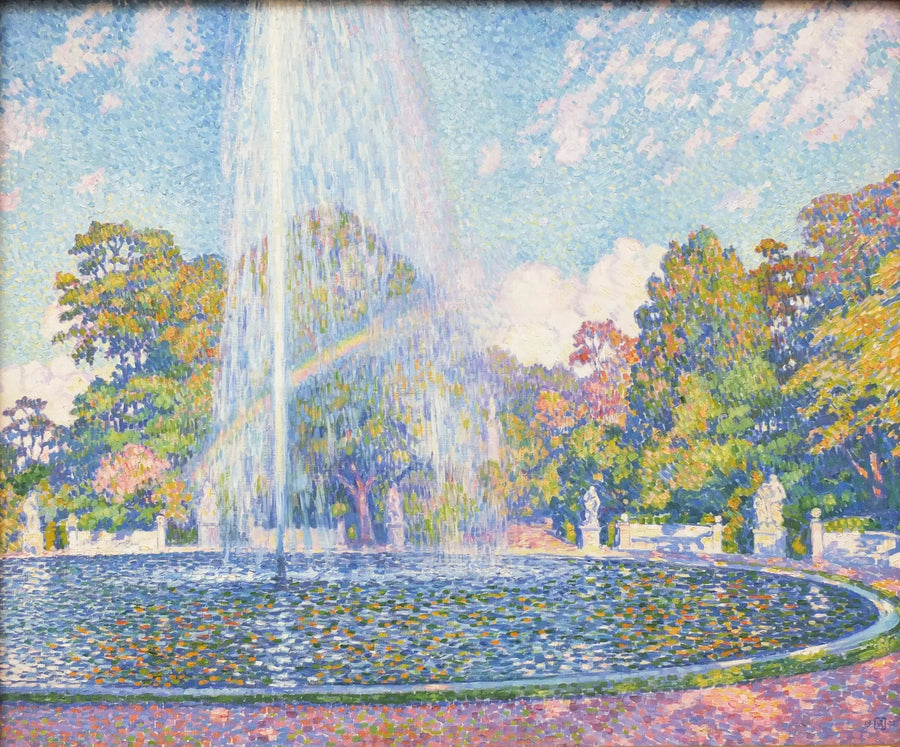 1903'te Potsdam'daki Sans Souci Bahçesi'nde Fontäne - Théodore van Rysselberghe