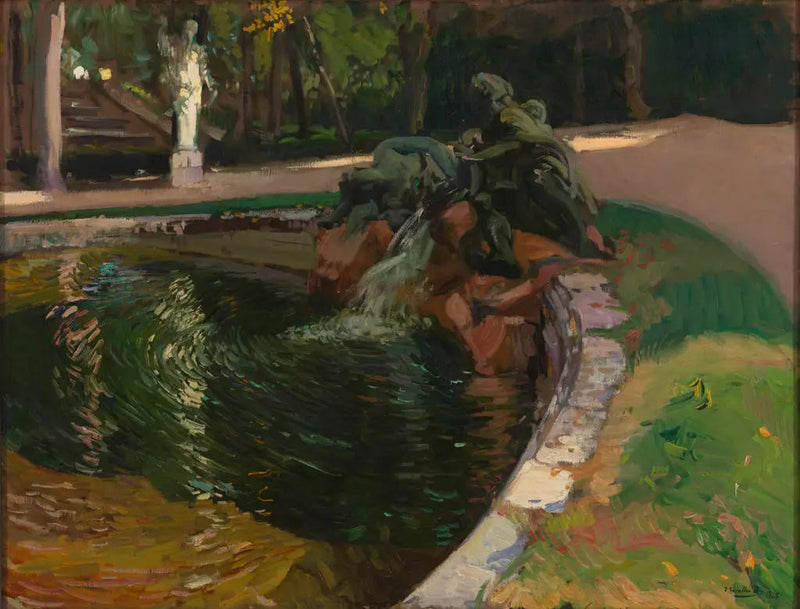 Ormanda Şelale, La Granja - Joaquín Sorolla