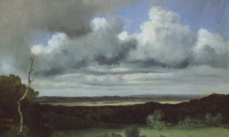 Fontainebleau – Fırtına Ovalarında - Jean-Baptiste Camille Corot