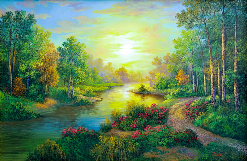 Orman ve Nehirler  | 90x60 cm