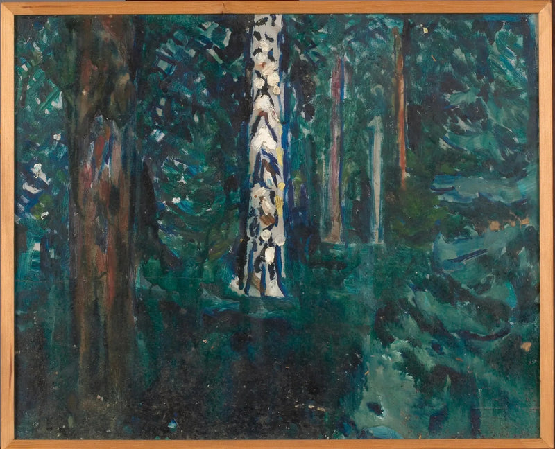 Huş Ağaçlı Orman - Edvard Munch