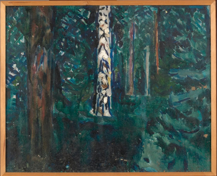 Huş Ağaçlı Orman - Edvard Munch