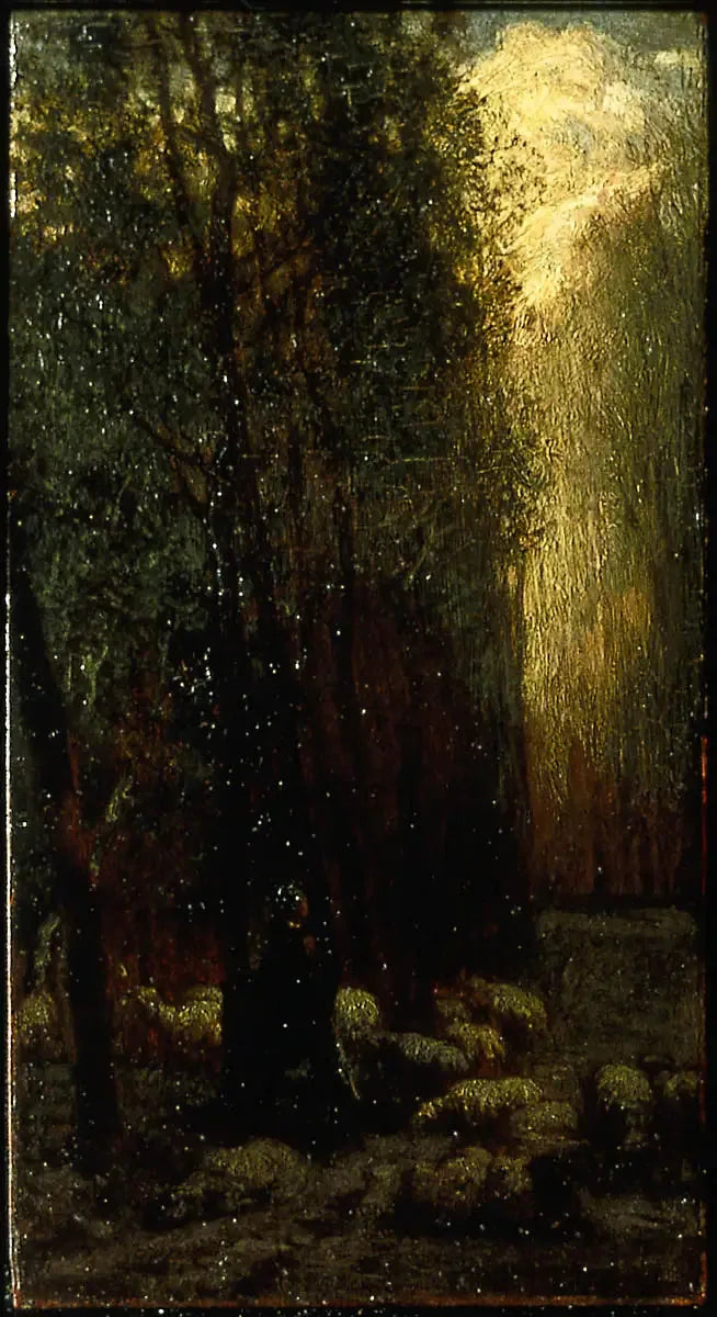 Orman ve Çoban Kadını ve Koyunlar - Jean-François Millet