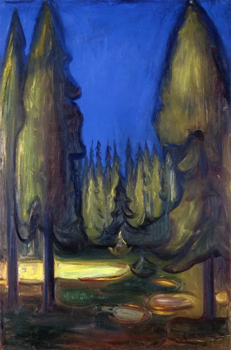 ladin ormanı - Edvard Munch
