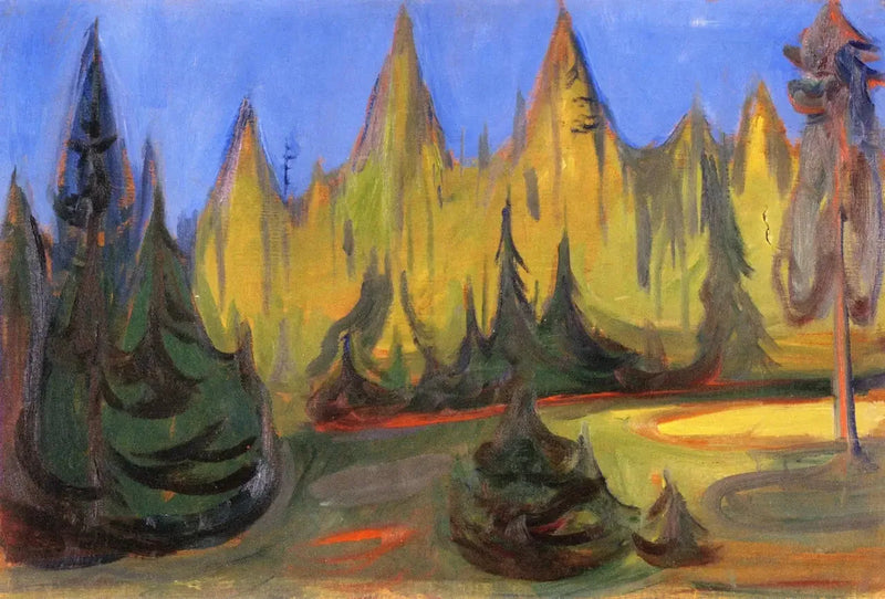 ladin ormanı - Edvard Munch