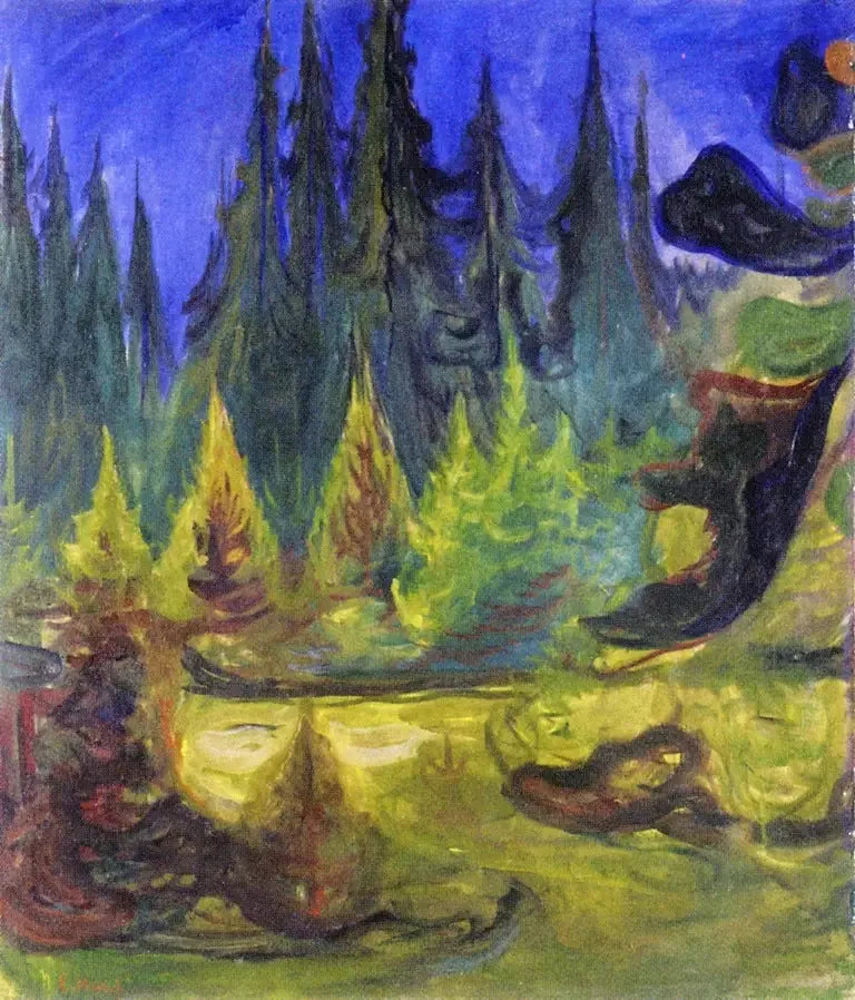ladin ormanı - Edvard Munch
