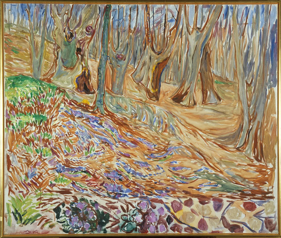 ilkbaharda söğüt ormanı - Edvard Munch