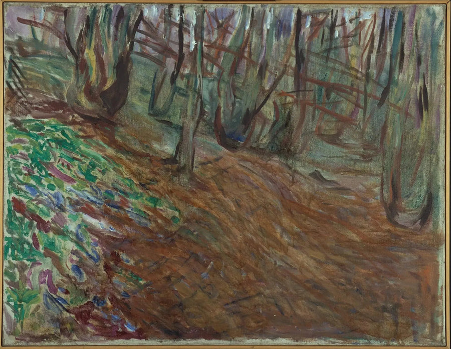 ilkbaharda söğüt ormanı - Edvard Munch