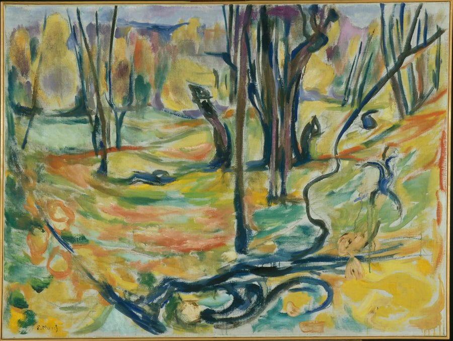 sonbaharda çınar ormanı - Edvard Munch