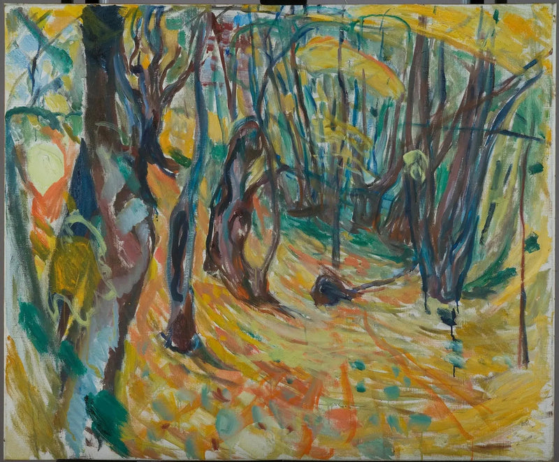 sonbaharda çınar ormanı - Edvard Munch