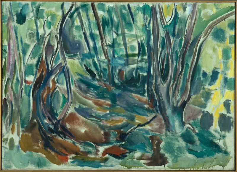 yaz meyve ağaçları ormanı - Edvard Munch
