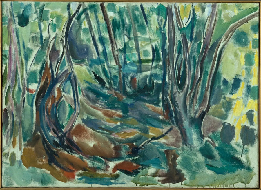 yaz meyve ağaçları ormanı - Edvard Munch