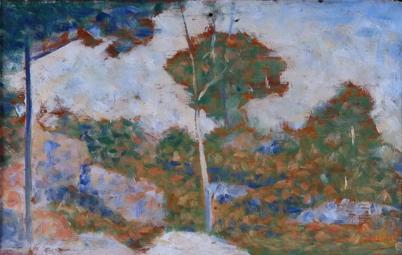 Barbizon Ormanı Sonbahar - Georges Seurat