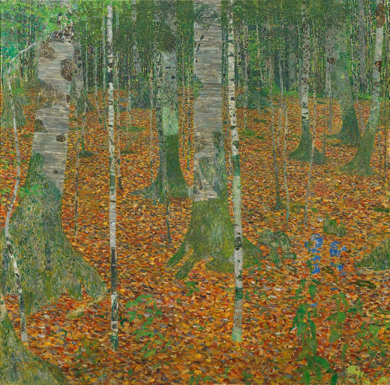 Huş Ağaçları Ormanı - Gustav Klimt