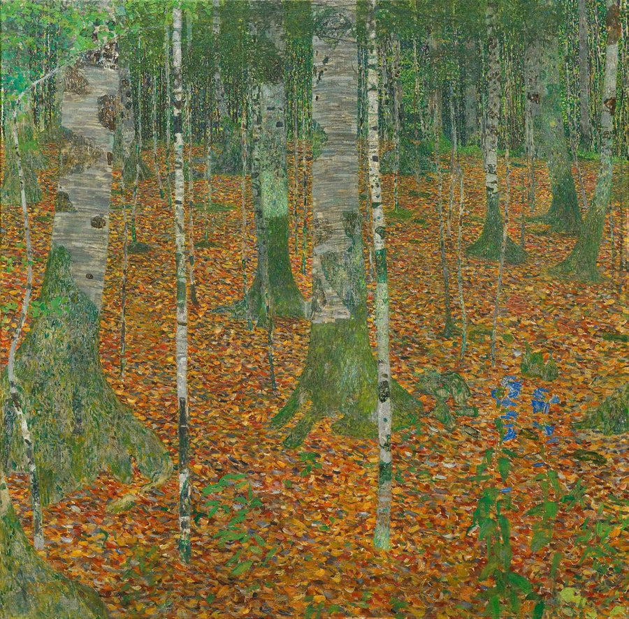 Huş Ağaçları Ormanı - Gustav Klimt