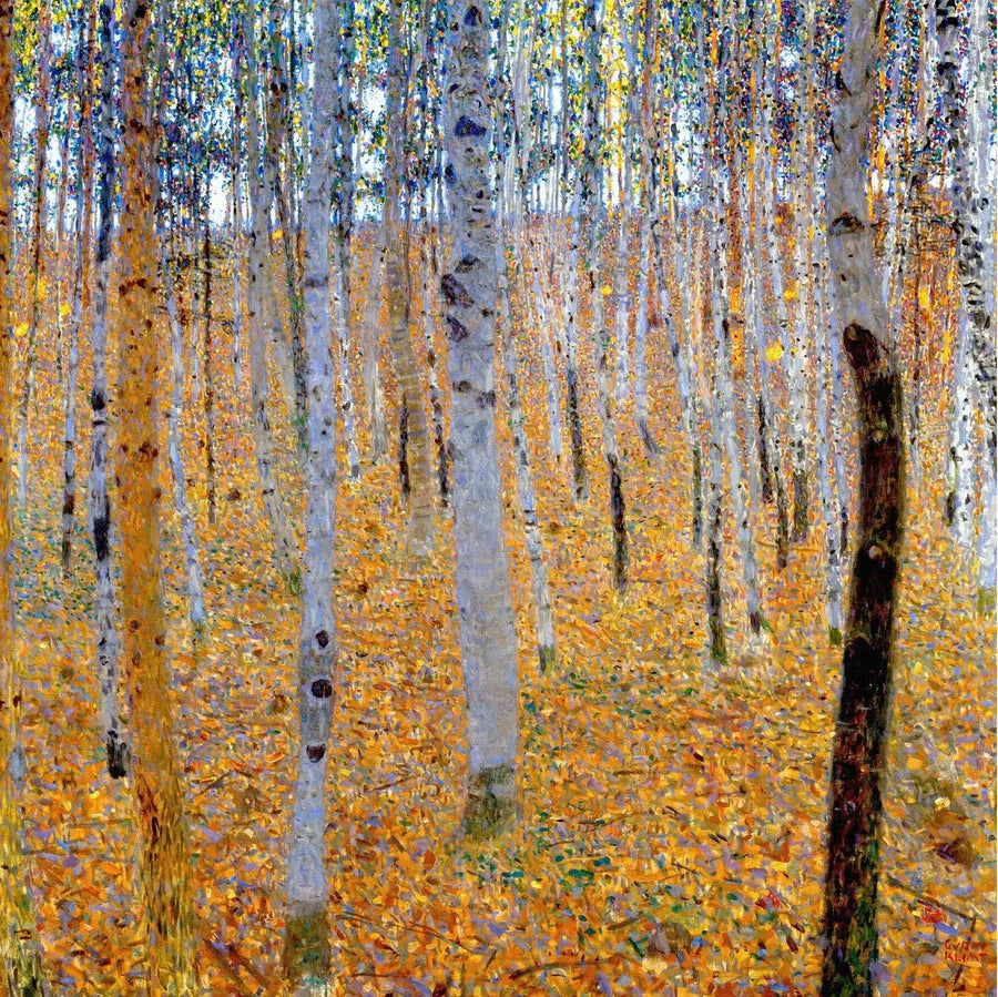 Huş Ağaçları Ormanı - Gustav Klimt
