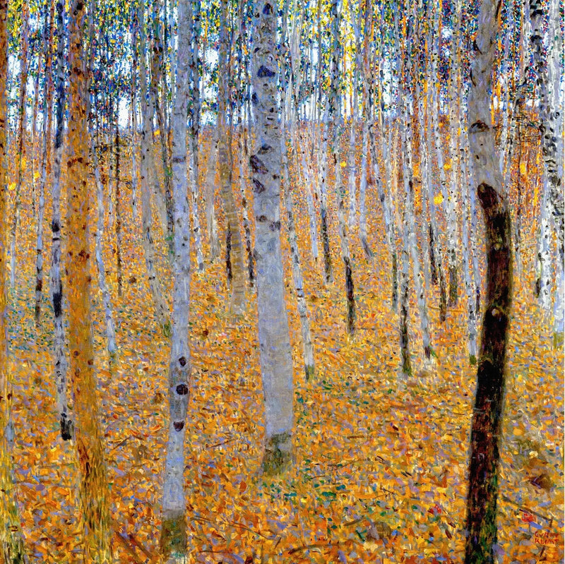 Huş Ağaçları Ormanı - Gustav Klimt
