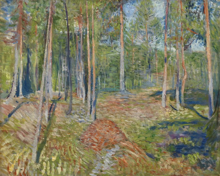 çam ormanı - Edvard Munch