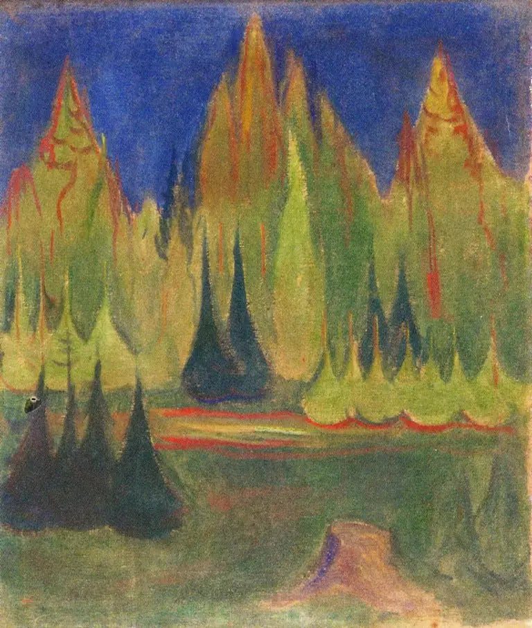 ladin ormanı - Edvard Munch