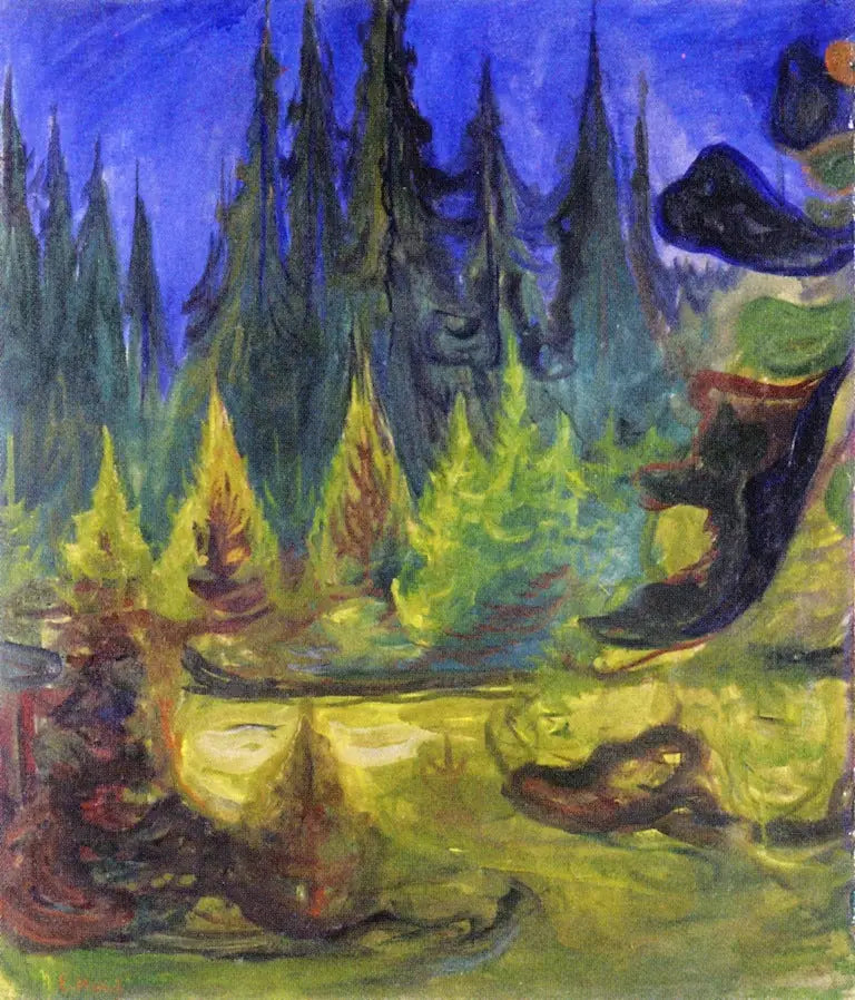 ladin ormanı - Edvard Munch