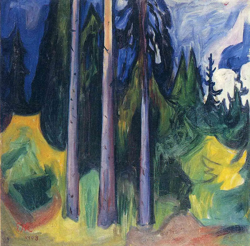 ladin ormanı - Edvard Munch