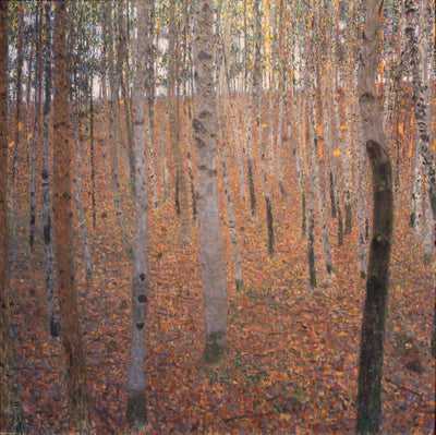 Reproduction du tableau « Forêt d'hêtres - Gustav Klimt » par Alpha Reproduction en peinture à l’huile