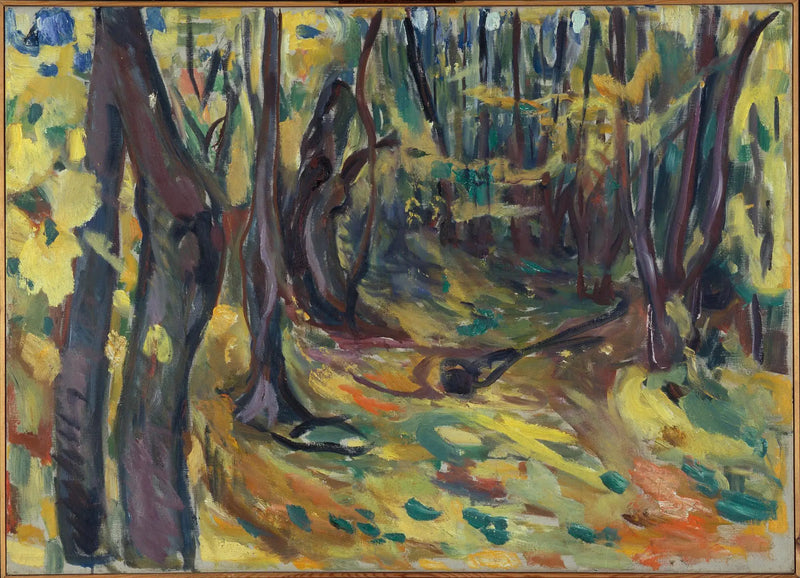 sonbaharda çınar ormanı - Edvard Munch