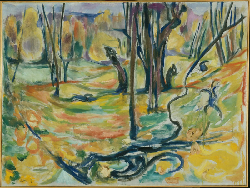 sonbaharda çınar ormanı - Edvard Munch