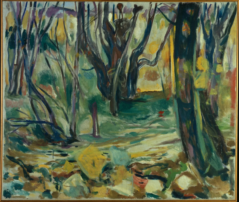 sonbaharda çınar ormanı - Edvard Munch