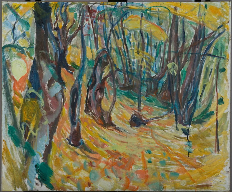 sonbaharda çınar ormanı - Edvard Munch