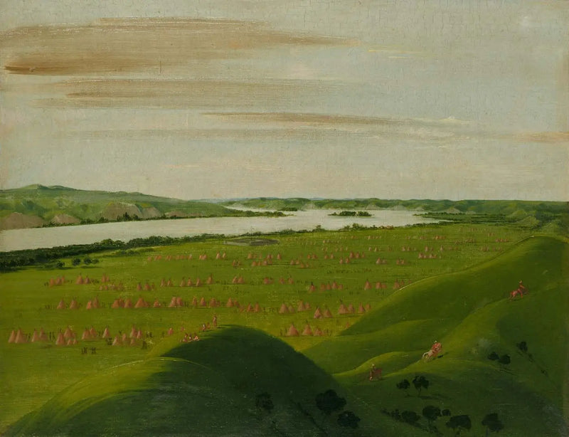 Fort Pierre, Teton Nehri Ağzı, Saint Louis'in 1200 mil üzerinde - George Catlin