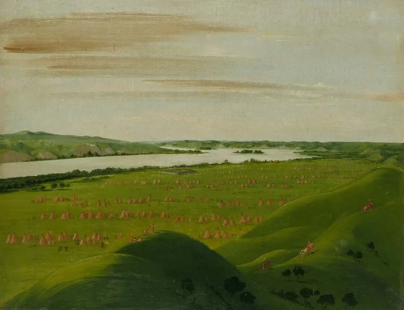 Fort Pierre, Teton Nehri Ağzı, Saint Louis'in 1200 mil üzerinde - George Catlin