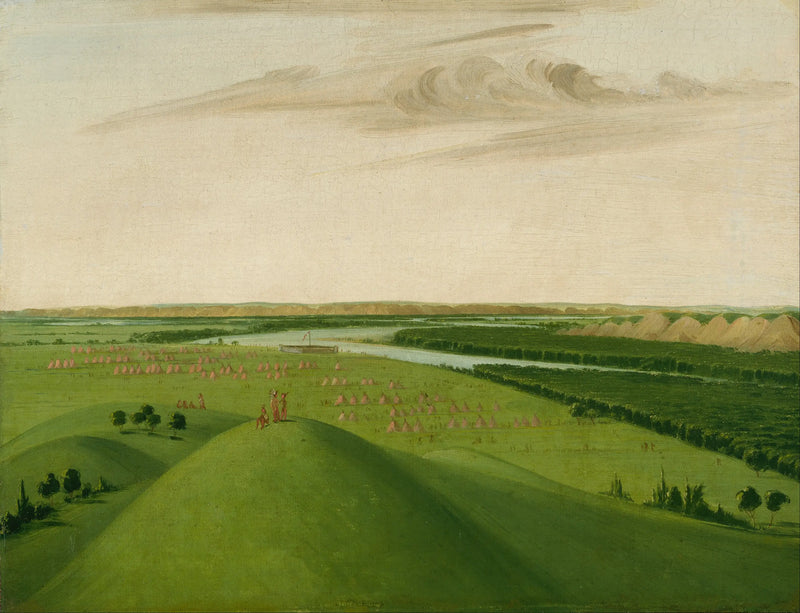 Fort Union, Yellowstone Nehri Ağzı, Saint-Louis'in 2000 milles üzerinde - George Catlin