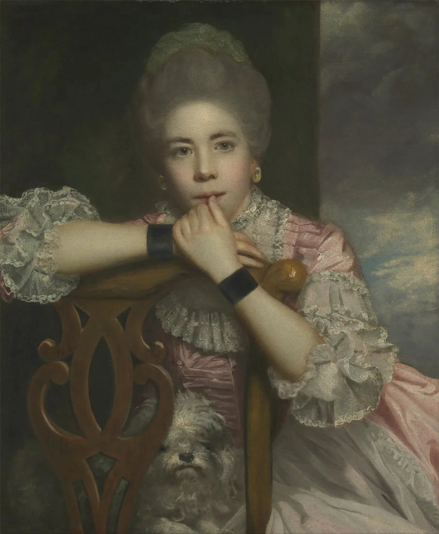 William Congreve'nin « Love for Love » adlı eserinde Miss Prue rolündeki Frances Abington (dünyaya Barton) - Joshua Reynolds