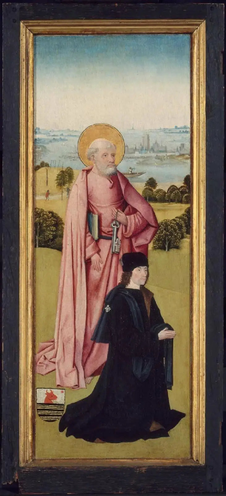 Franco van Langhel ve Oğulları ile Aziz Yuhanna (dış yüz) ; Pieter van Os ile Aziz Petrus (iç yüz) - Hieronymus Bosch