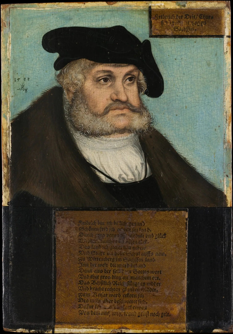 Frédéric III (1463–1525), Bilge, Saksonya Elector - Lucas Cranach the Elder