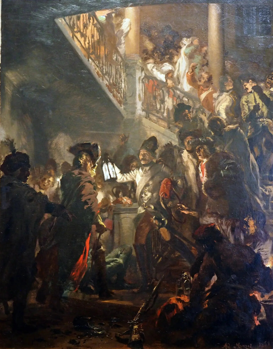 Frédéric le Grand à Lissa : İyi akşamlar, Baylar - Adolph von Menzel