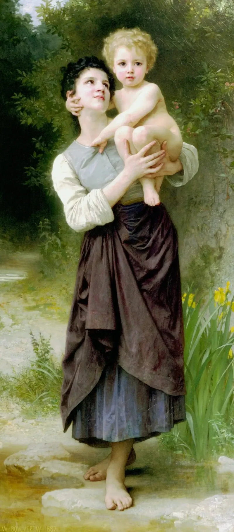 Kardeş ve Kız Kardeş - Bouguereau