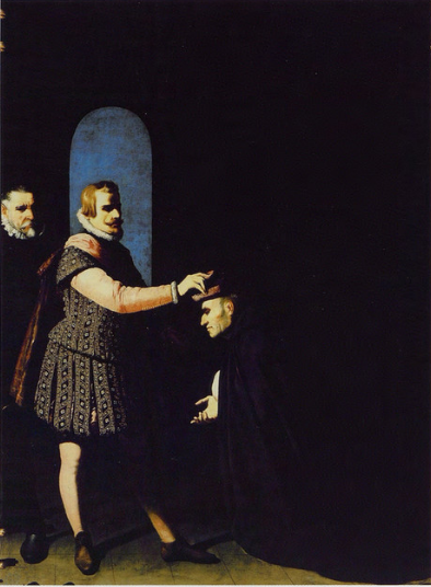 Frère Fernando Yáñez refuse la barrette de l'archevêque de Tolède - Francisco de Zurbarán