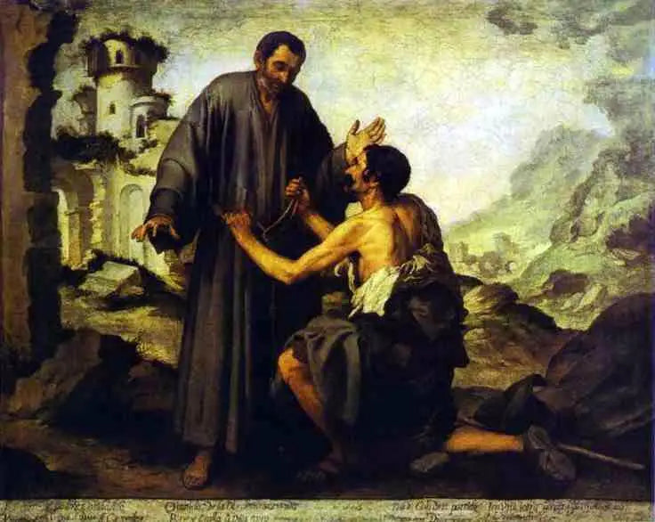 Frère Junipero ve Fakir - Bartolomé Esteban Murillo