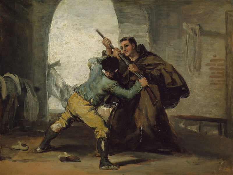 Kardeş Pedro, El Maragato'dan tabancayı alıyor - Francisco de Goya