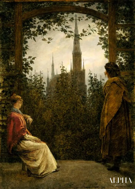 Frondaison de jardin - Caspar David Friedrich - Reproductions de tableaux et peintures haut de gamme