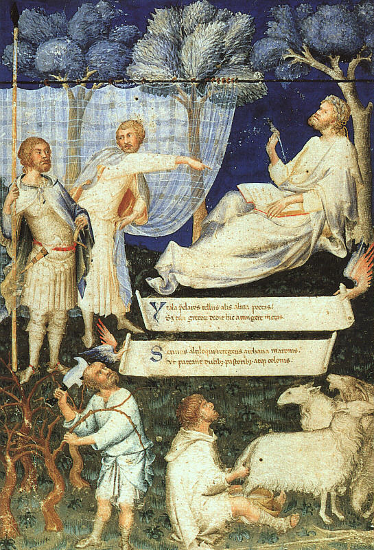 Servio'nun Virgilio'ya Yönelik Yorumunun Başlığı - Simone Martini