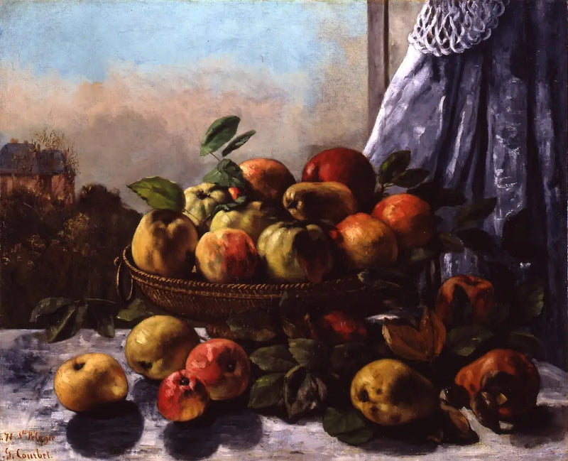 Meyveler Sepetinde - Gustave Courbet