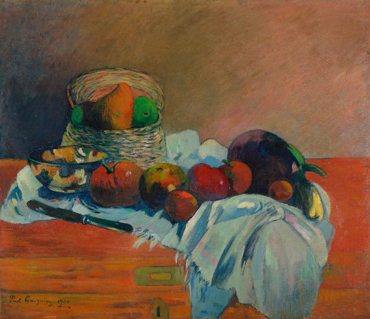Reproduction du tableau « Fruits et couteau - Paul Gauguin » par Alpha Reproduction en peinture à l’huile