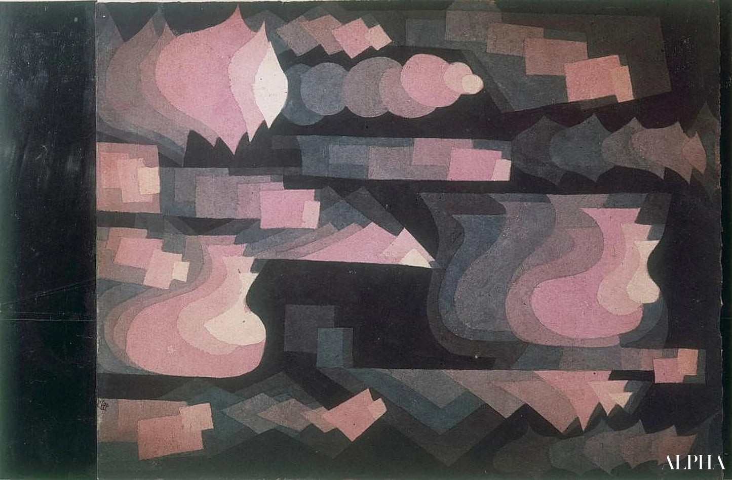 Fugue en rouge - Paul Klee - Reproductions de tableaux et peintures haut de gamme