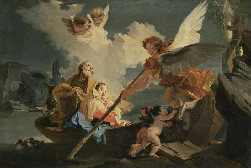 Mısır'a Kaçış - Giovanni Battista Tiepolo